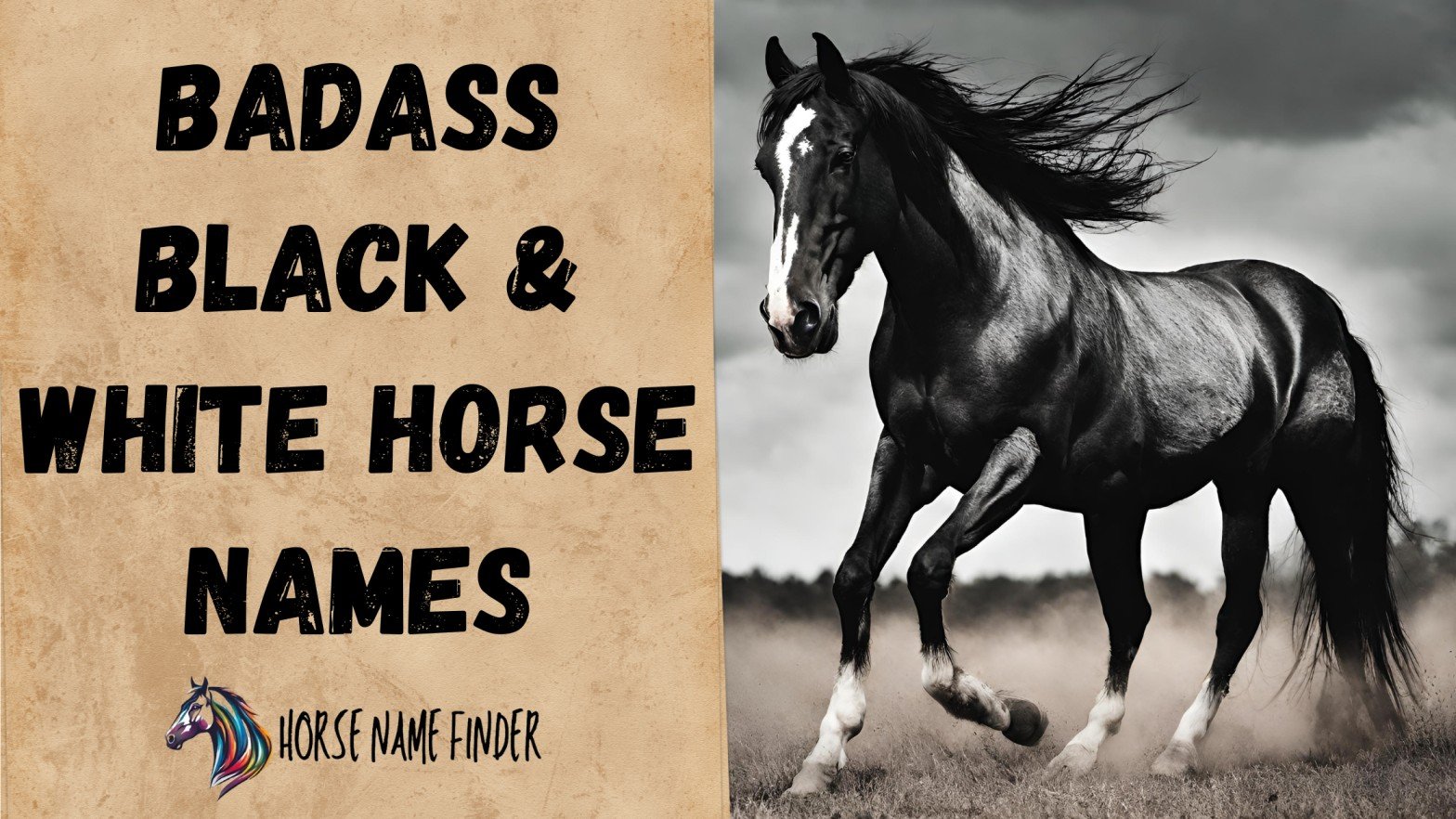 Badass Black and White Horse Names